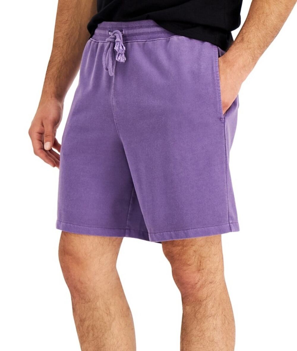 INC International Concepts Men's Regular-Fit Over-Dyed Drawstring Shorts Size S